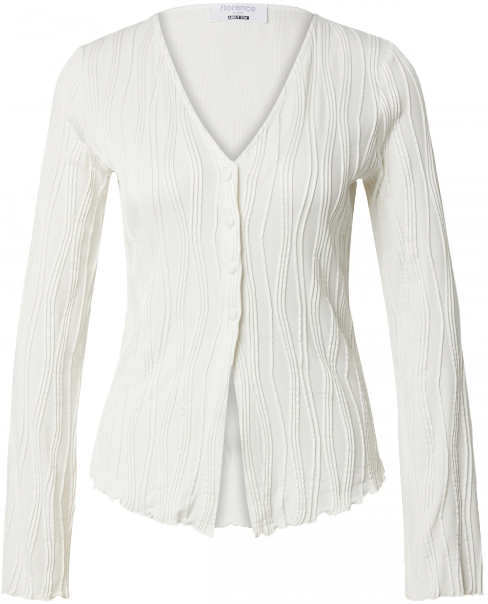 florence by mills exclusive for ABOUT YOU Blúzka 'Winter Birchwood'  biela