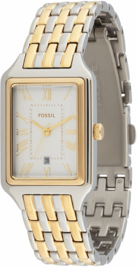 FOSSIL Analógové hodinky 'Raquel'  zlatá / strieborná