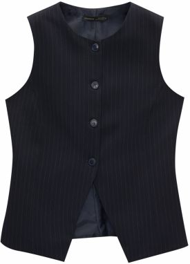 Pull&Bear Vesta k obleku  námornícka modrá / šedobiela