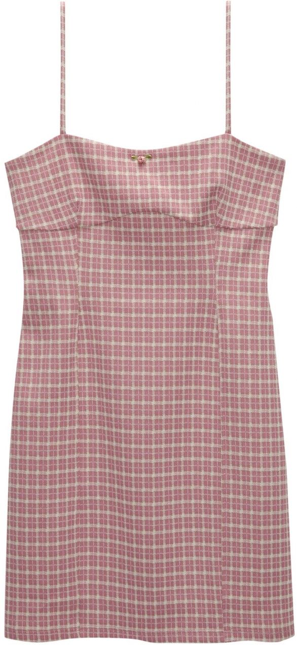 Pull&Bear Šaty  staroružová / biela