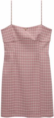 Pull&Bear Šaty  staroružová / biela