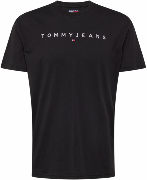 Tommy Jeans Tričko  červená / čierna / biela