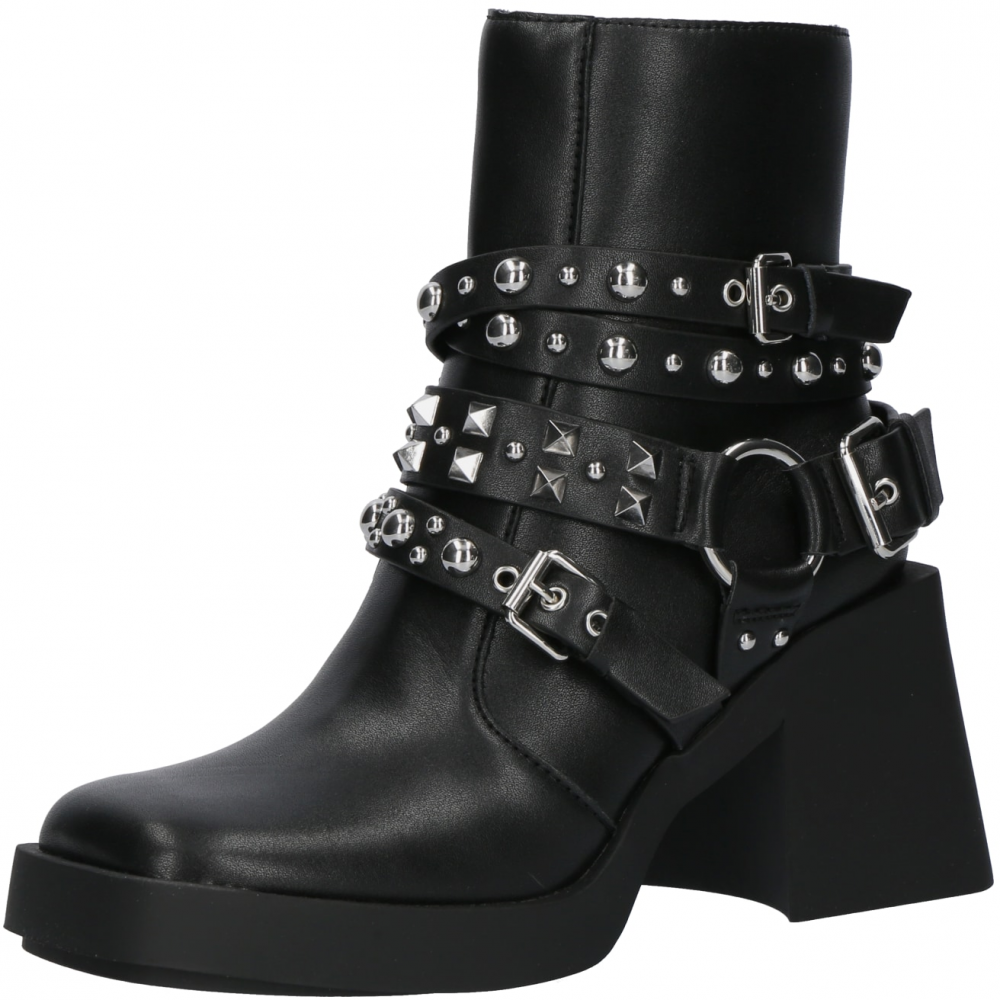 STEVE MADDEN Nízke čižmy 'Kolton'  čierna / strieborná