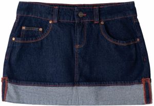 Bershka Sukňa  tmavomodrá