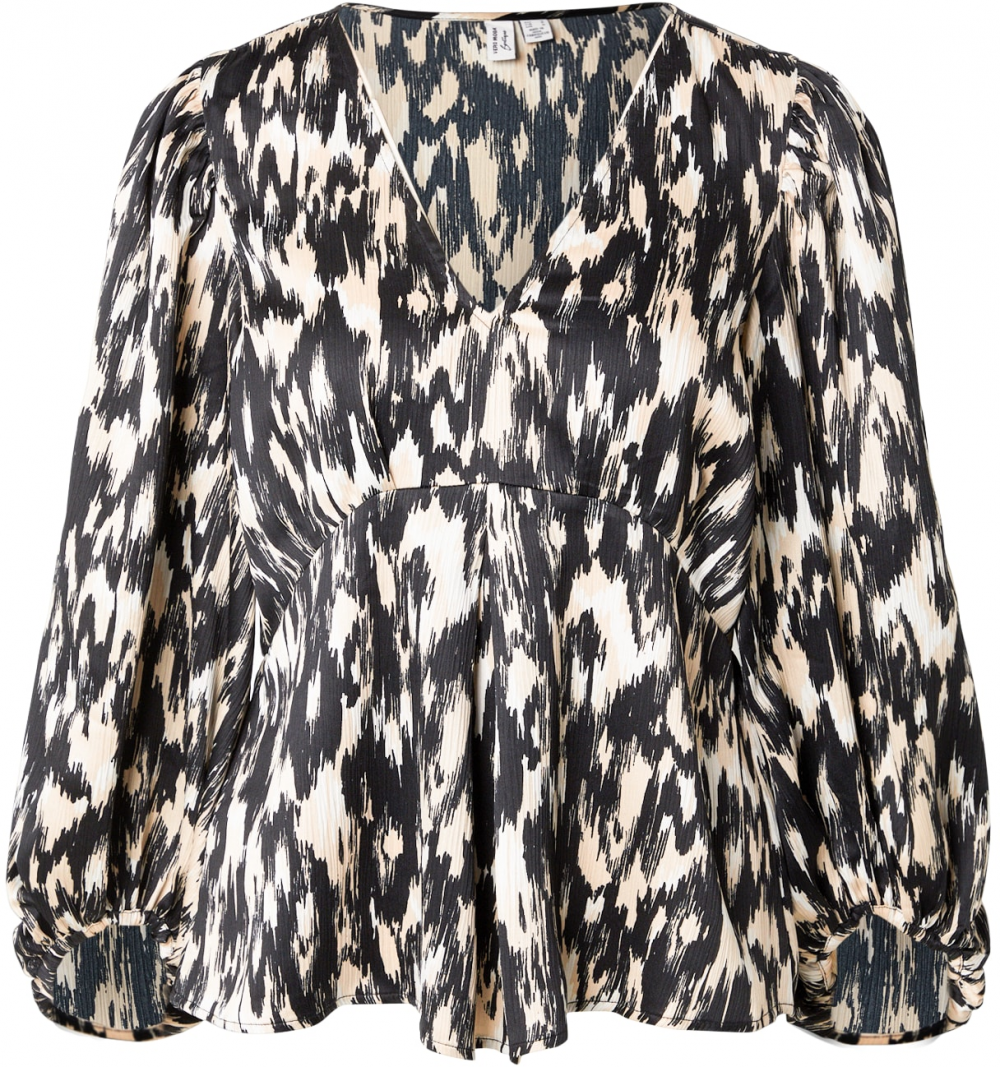 VERO MODA Blúzka 'VMMINA'  béžová / čierna / biela