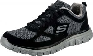 SKECHERS Nízke tenisky 'BURNS - AGOURA'  sivá melírovaná / čierna