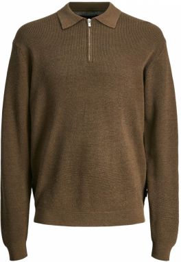 JACK & JONES Sveter 'JPRBLABUSHWICK AXEL'  hnedá melírovaná