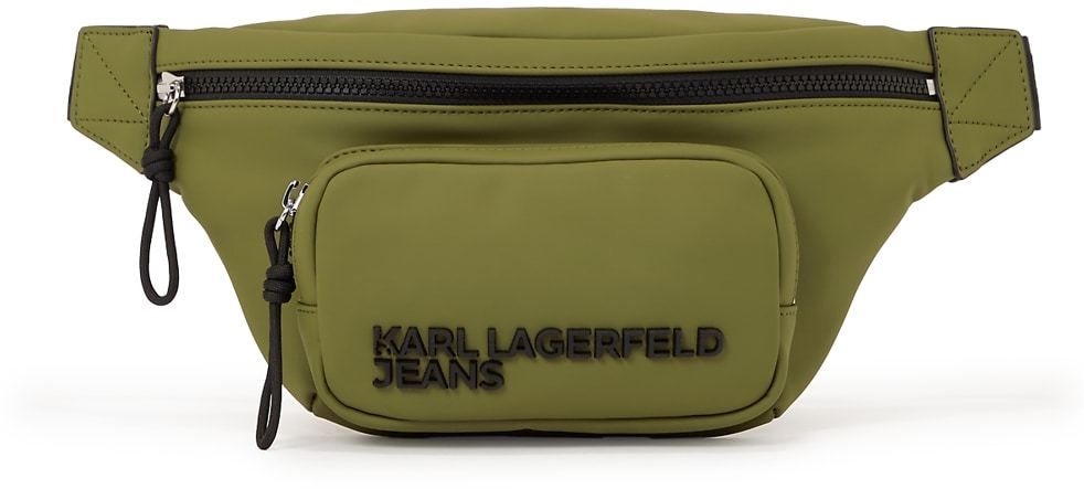 KARL LAGERFELD JEANS Ľadvinka  olivová / čierna