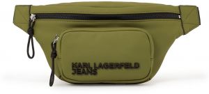 KARL LAGERFELD JEANS Ľadvinka  olivová / čierna