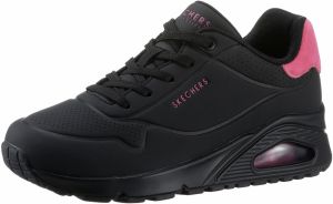 SKECHERS Nízke tenisky 'Uno'  ružová / čierna