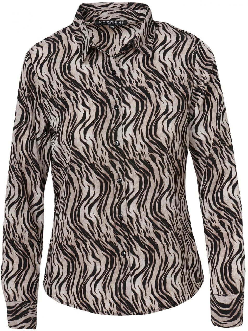 KOROSHI Blúzka  hnedá