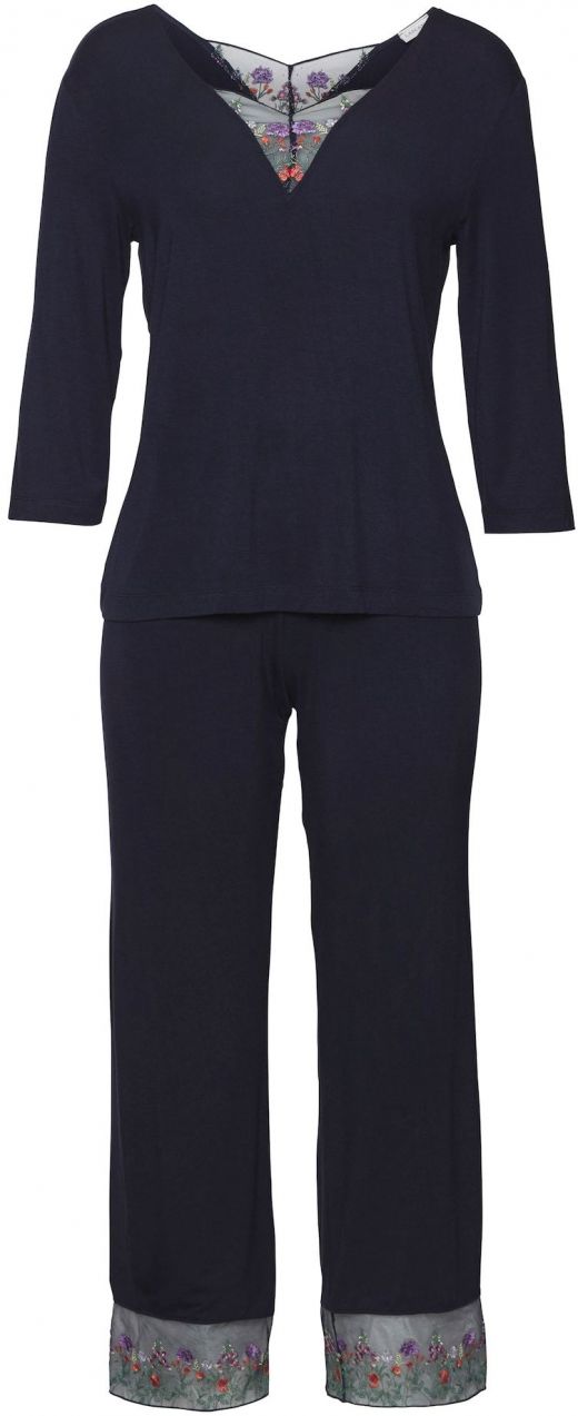 LASCANA Pyžamo  tmavomodrá / zmiešané farby