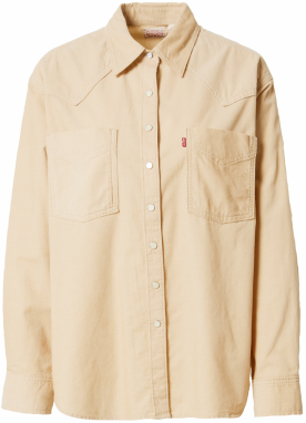 LEVI'S ® Blúzka 'Donovan Western Shirt'  svetlobéžová / červená / biela