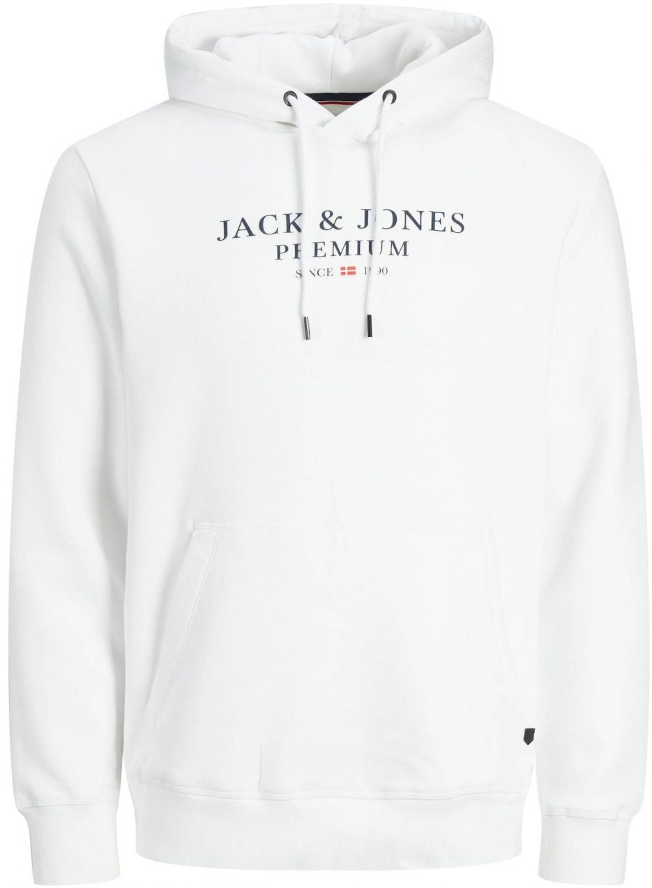 JACK & JONES Mikina 'JPRBLUArchie'  čierna / biela