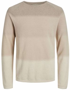 JACK & JONES Sveter 'JJEHill'  béžová