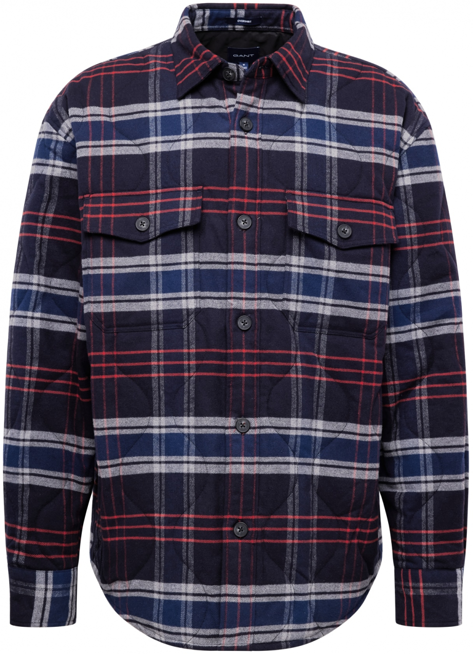 GANT Prechodná bunda  modrá / námornícka modrá / sivá / oranžová