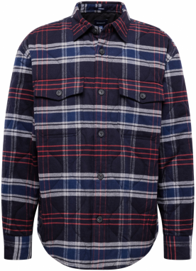 GANT Prechodná bunda  modrá / námornícka modrá / sivá / oranžová