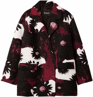 Desigual Blejzer  bordová / čierna / biela