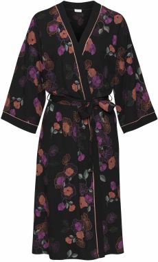 VIVANCE Kimono 'Dreams'  zelená / cyklaménová / hrdzavo červená / čierna / biela