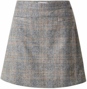 TOMMY HILFIGER Sukňa  béžová / sivá / tmavošedá