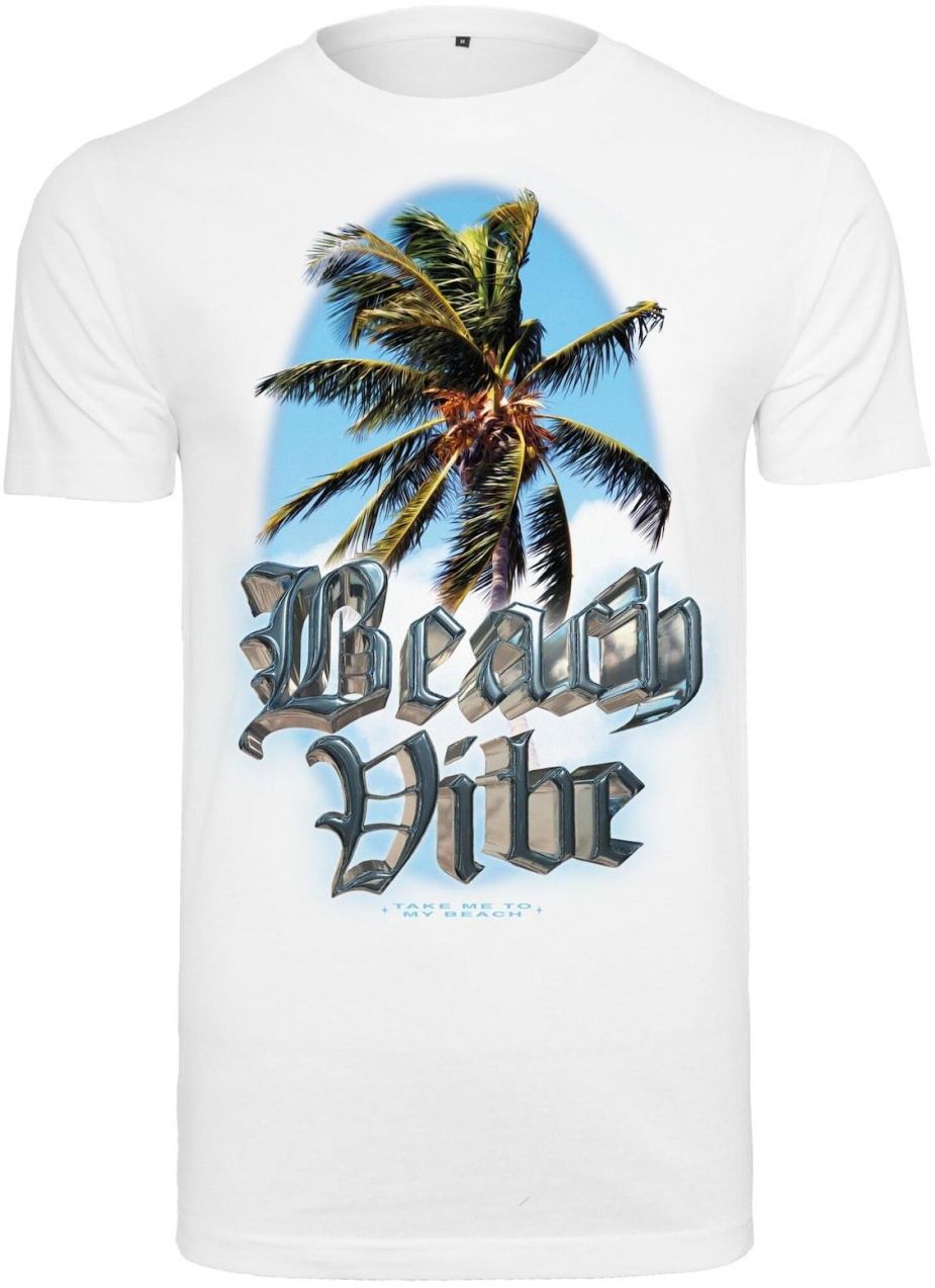 Mister Tee Tričko 'Beach Vibe'  svetlomodrá / zelená / čierna / biela