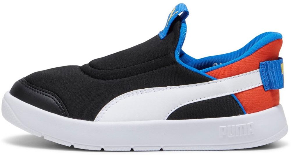 PUMA Tenisky 'Courtflex v3'  azúrová / žltá / jasne červená / čierna