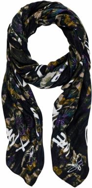 Desigual Šatka 'Foulard'  tmavomodrá / hnedá / čierna / biela