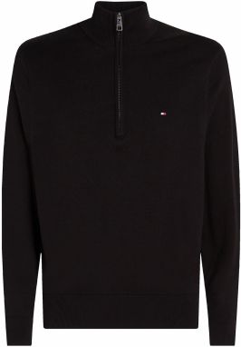 TOMMY HILFIGER Sveter 'ESSENTIAL'  červená / čierna / biela