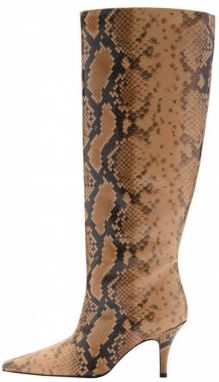 MANGO Čižmy 'Chili'  farba ťavej srsti / hnedá / čierna