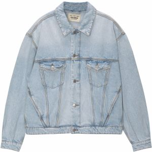 Pull&Bear Prechodná bunda  svetlomodrá