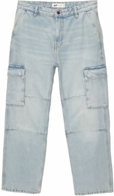 Pull&Bear Rifľové kapsáče  svetlomodrá