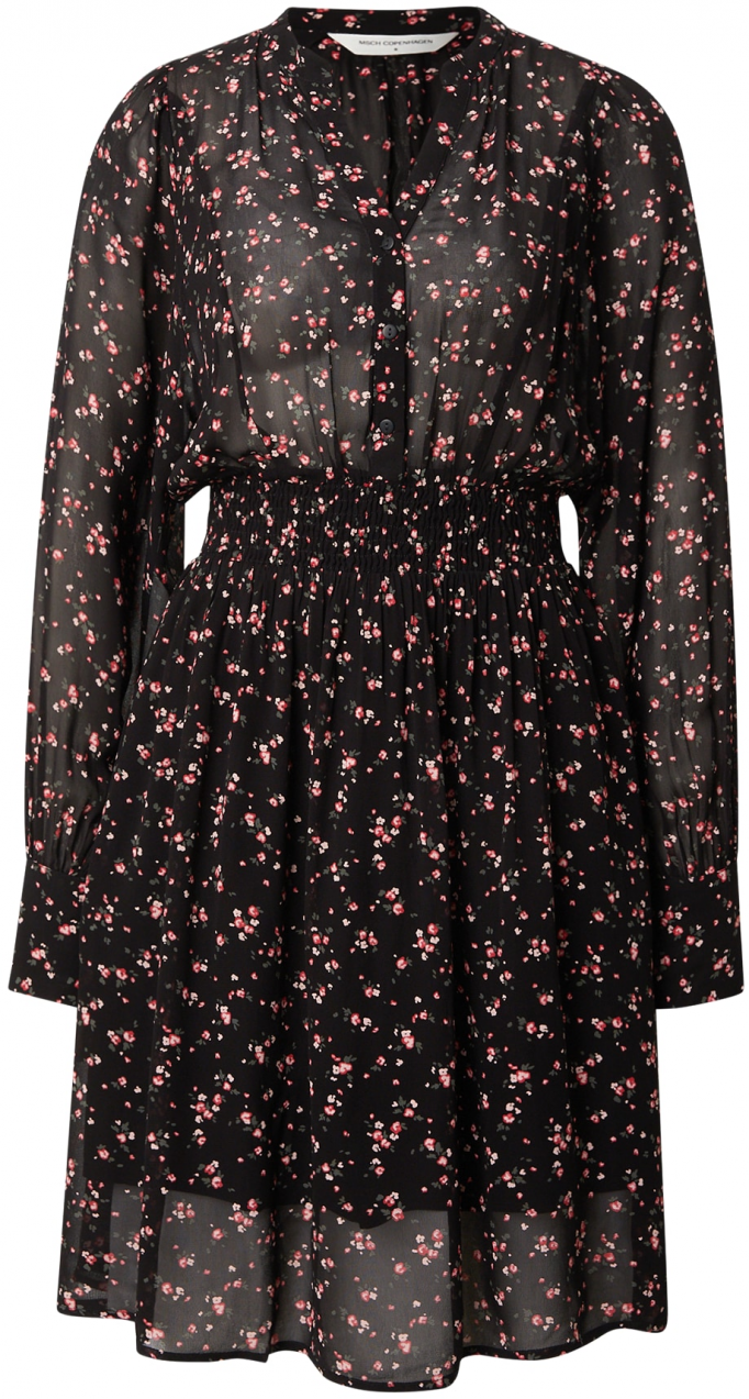 MSCH COPENHAGEN Košeľové šaty 'Orabella'  olivová / staroružová / čierna / biela