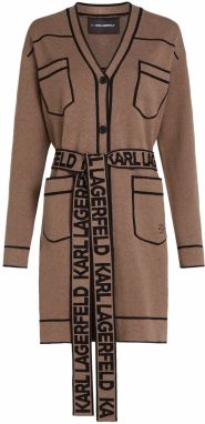 Karl Lagerfeld Kardigán  béžová / čierna