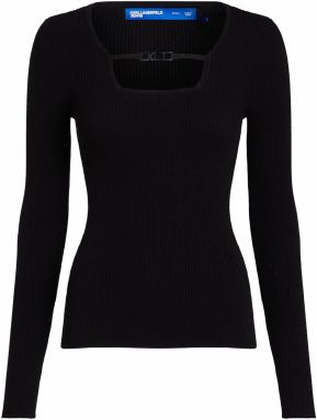 KARL LAGERFELD JEANS Sveter  čierna