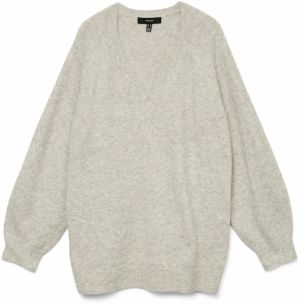 VERO MODA Sveter 'VMLeaf'  svetlosivá