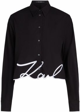 Karl Lagerfeld Blúzka  čierna / biela
