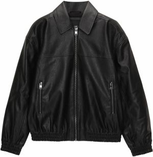 Pull&Bear Prechodná bunda  čierna