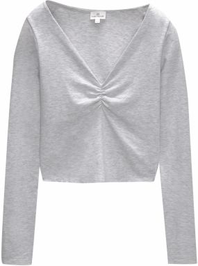 Pull&Bear Tričko  svetlosivá