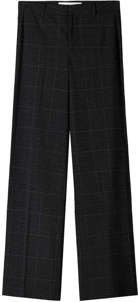 Bershka Nohavice s pukmi  námornícka modrá / sivá / čierna