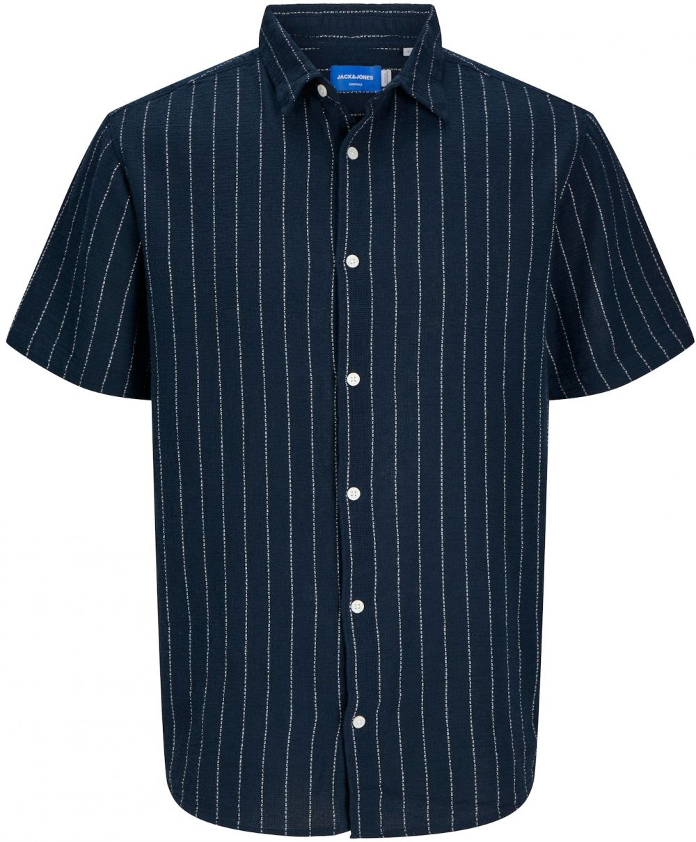 JACK & JONES Košeľa 'JORJOSHUA'  modrá / biela