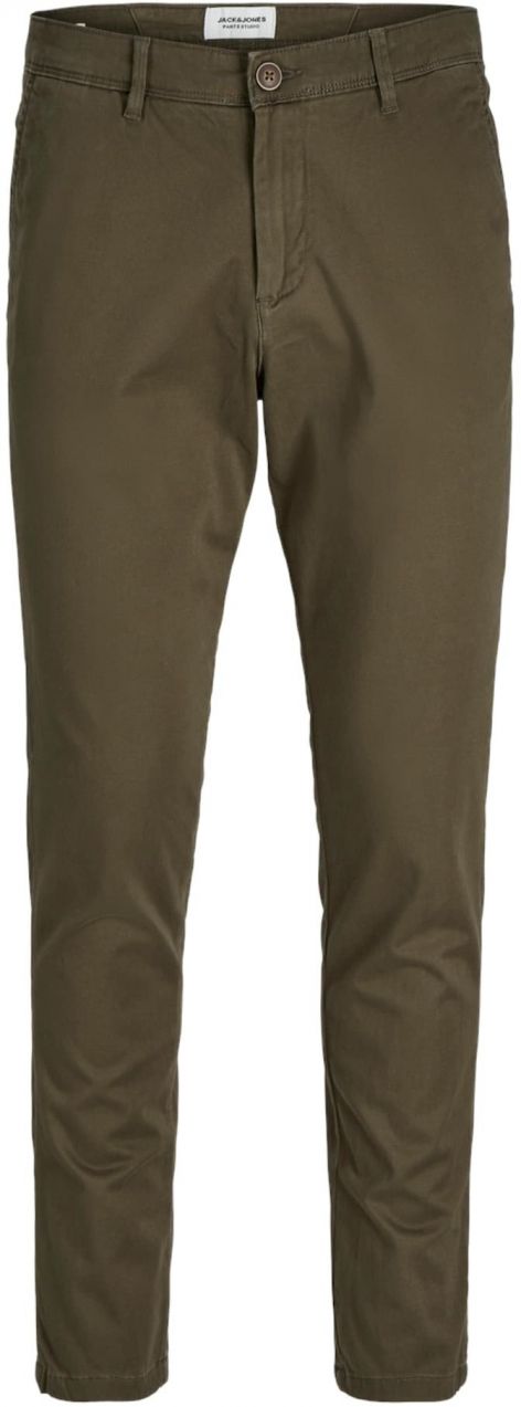 JACK & JONES Chino nohavice 'JJIMarco Bowie'  tmavohnedá