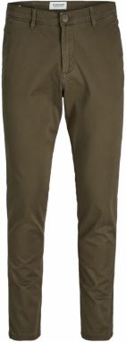 JACK & JONES Chino nohavice 'JJIMarco Bowie'  tmavohnedá