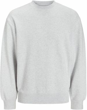 JACK & JONES Mikina 'JJECharge'  biela melírovaná