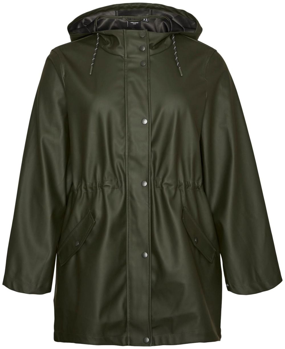 Vero Moda Curve Funkčná bunda  tmavozelená