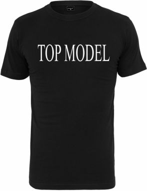 Mister Tee Tričko 'Top Model'  čierna / biela