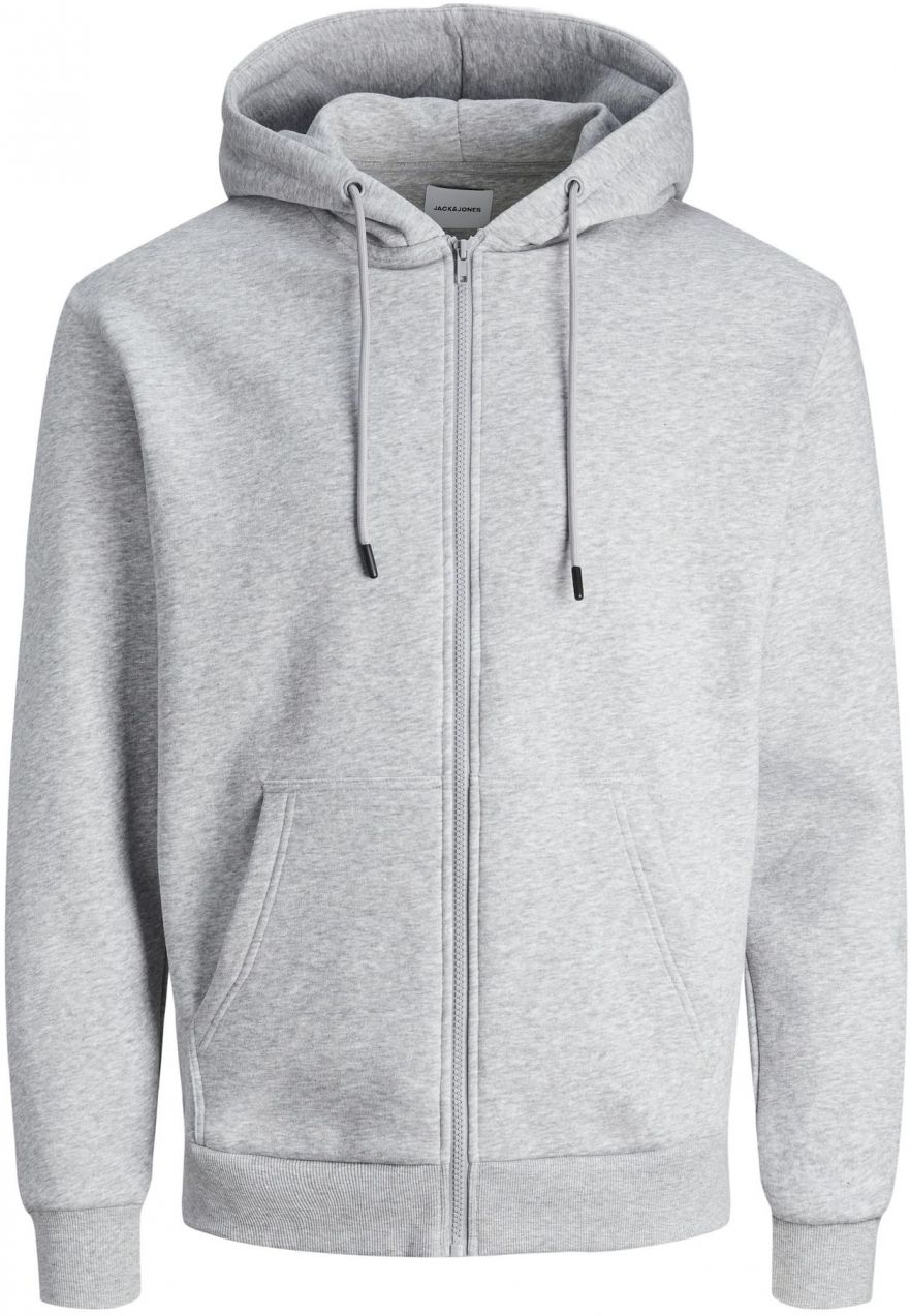 JACK & JONES Tepláková bunda 'JJEBradley'  sivá melírovaná