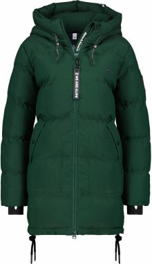 Alife and Kickin Zimná parka 'CathyAK'  tmavozelená / čierna / biela