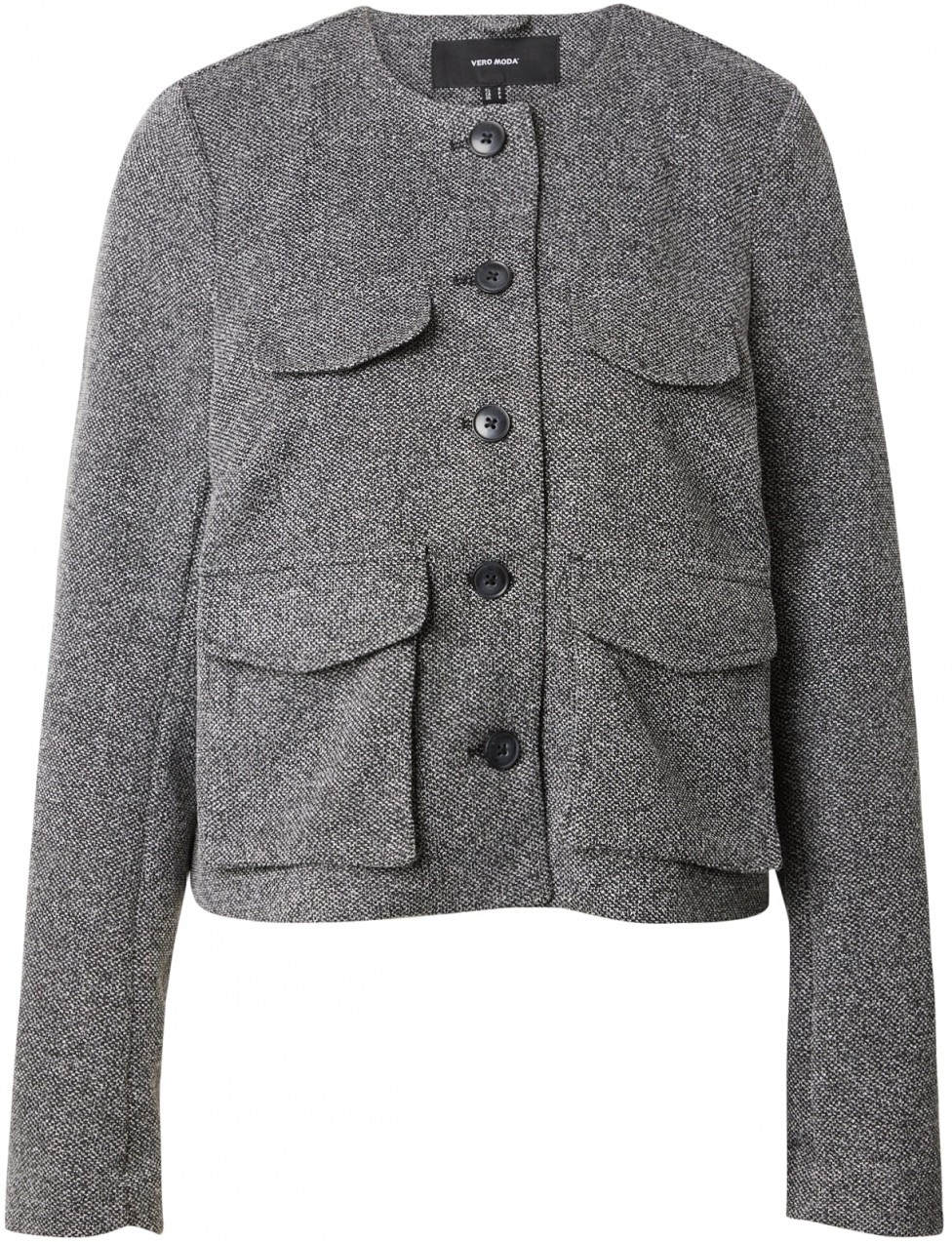 VERO MODA Blejzer  čierna melírovaná