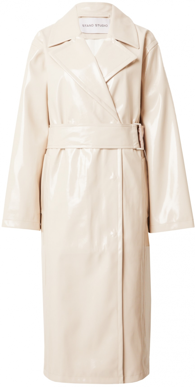 STAND STUDIO Prechodný kabát  krémová