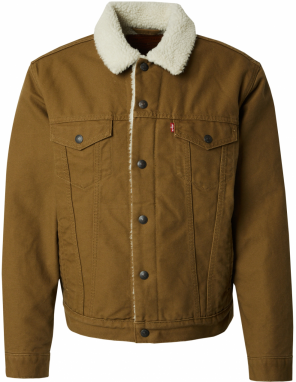 LEVI'S ® Prechodná bunda  hnedá / biela ako vlna